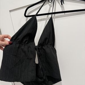 Black Halter Top